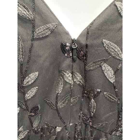 Ever Pretty Black Sequin Mesh Maxi Dress 🖤 NWT XXL Gothic Fairy Formal Gown - Picture 11 of 12